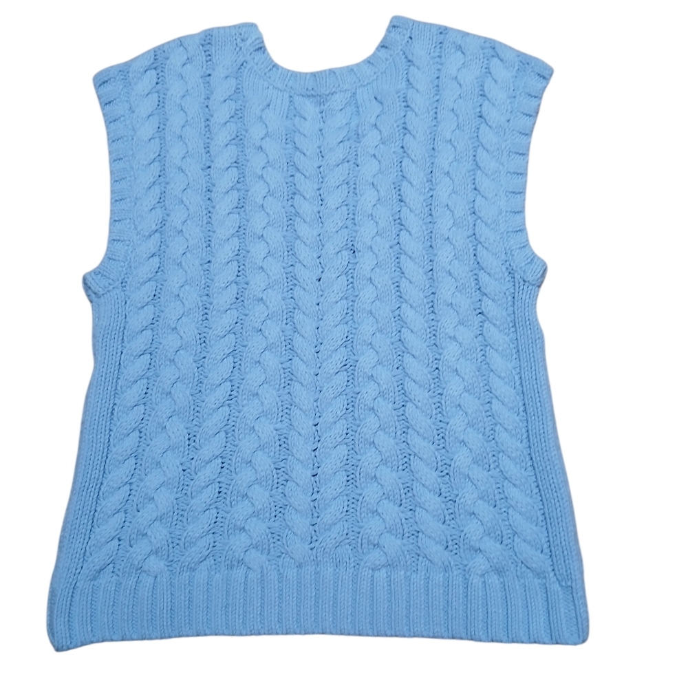 Talbots Women's Size XL Sleeveless Sky Blue Knit Top - Picture 7 of 7